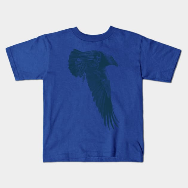 Blackbird 2 Kids T-Shirt by Dedos The Nomad